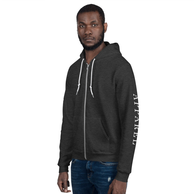 APPAREL Minimal Zip Up Hoodie