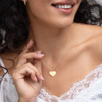 CITY Engraved Heart Necklace