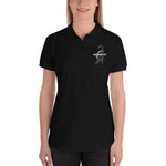 Fitted Embroidered Women's Polo Shirt