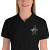 Fitted Embroidered Women's Polo Shirt