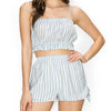 Blue and White Stripped Sailor Set