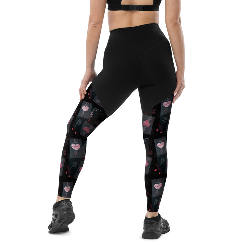 Compression Leggings in "Dark Tarot" (CO-ORD) (CHARITY)