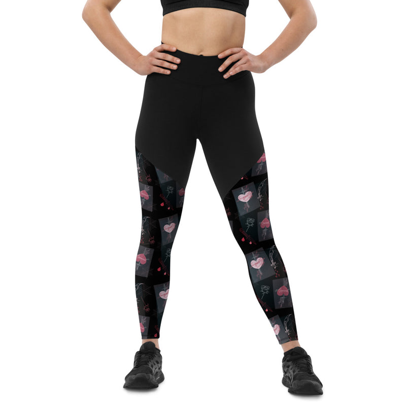 Compression Leggings in "Dark Tarot" (CO-ORD) (CHARITY)