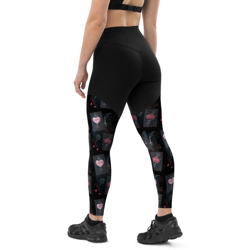 Compression Leggings in "Dark Tarot" (CO-ORD) (CHARITY)
