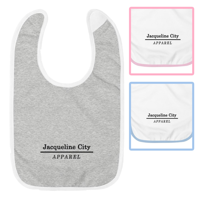 Minimalist Embroidered Baby Bib