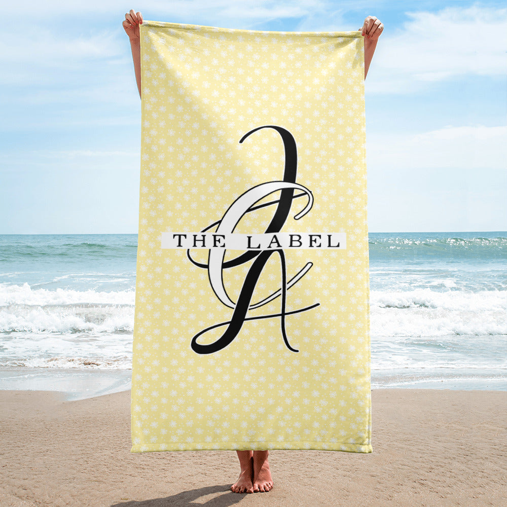 Premium Beach Towel in Lovely Lemon