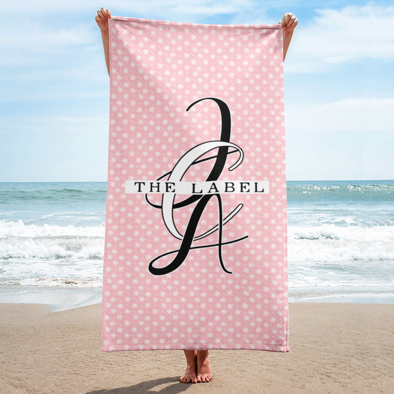 Premium Beach Towel in Pink Lemonade