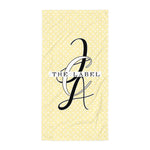 Premium Beach Towel in Lovely Lemon