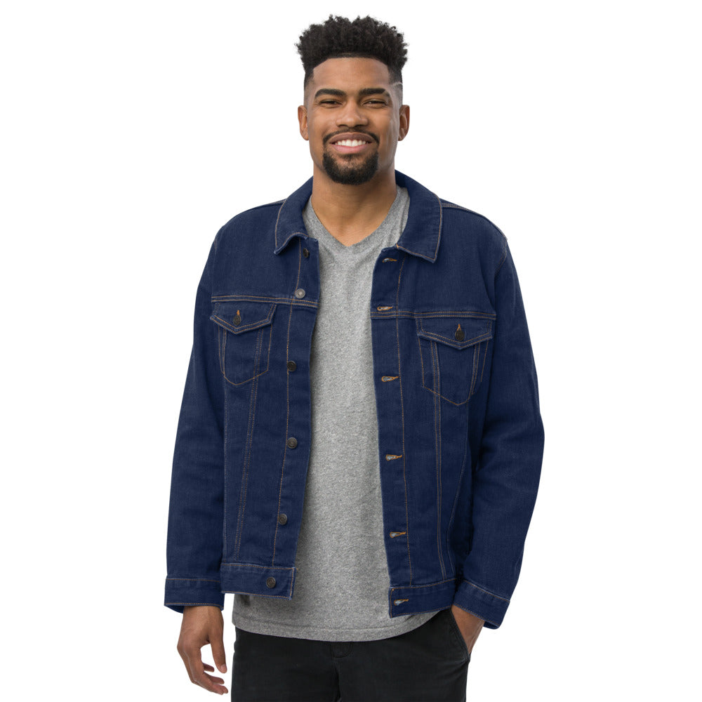 Zipper denim hotsell jacket mens