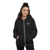 JCA: The Label Embroidered Zip-Up Hoodie