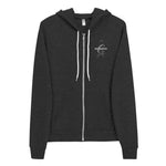 JCA: The Label Embroidered Zip-Up Hoodie