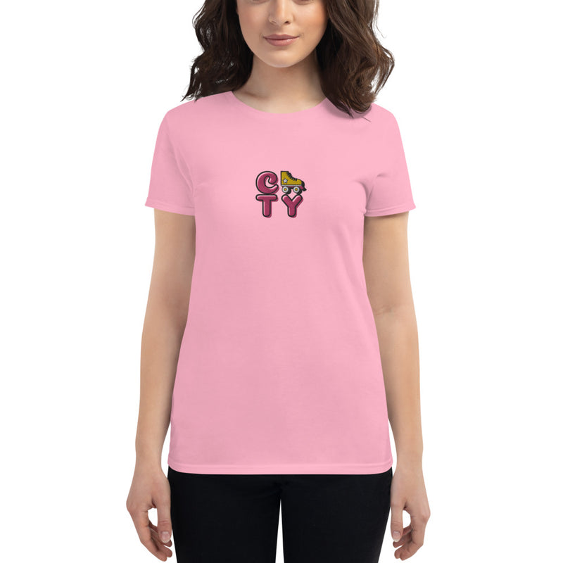 Embroidered "Roller" Women's T-shirt