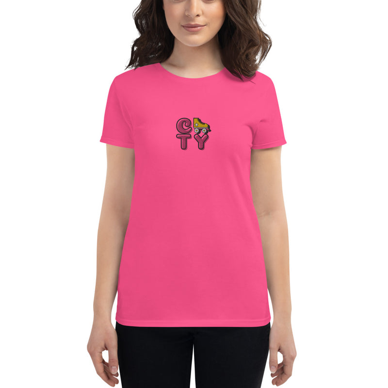 Embroidered "Roller" Women's T-shirt